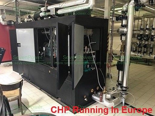 Un buen precio. Planta de cogeneración de gas natural de 200 kW, 50 Hz, con arranque eléctrico en línea