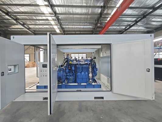 Un buen precio. Grupo electrógeno silencioso para exteriores, contenedorizado, a prueba de lluvia y sonido, de gas natural y biomasa, con motor Yuchai de 400KW en línea