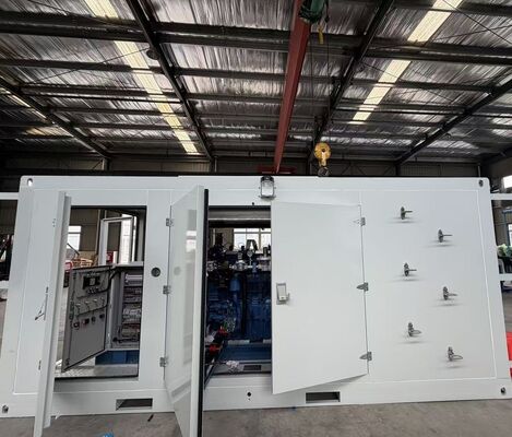 Un buen precio. Motor Yuchai de 400 V impermeable a la lluvia, insonorizado en contenedores y silencioso al aire libre, generador de gas natural de 400 kW en línea