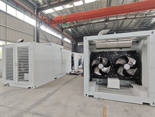 Un buen precio. Grupo electrógeno de gas natural Yuchai de 400kw de potencia nominal con contenedor insonorizado a prueba de lluvia en línea